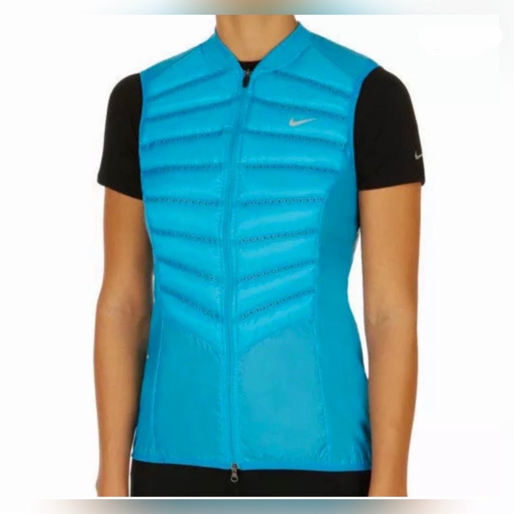 NIKE Aeroloft 800 Down Women's Vest Blue  616257-407 Size Small